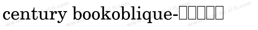 century bookoblique字体转换